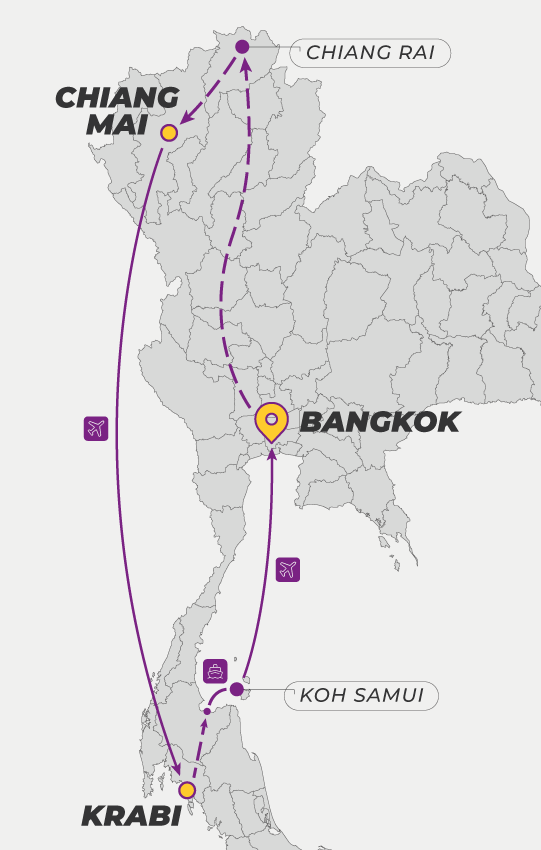 Mapa tailandia